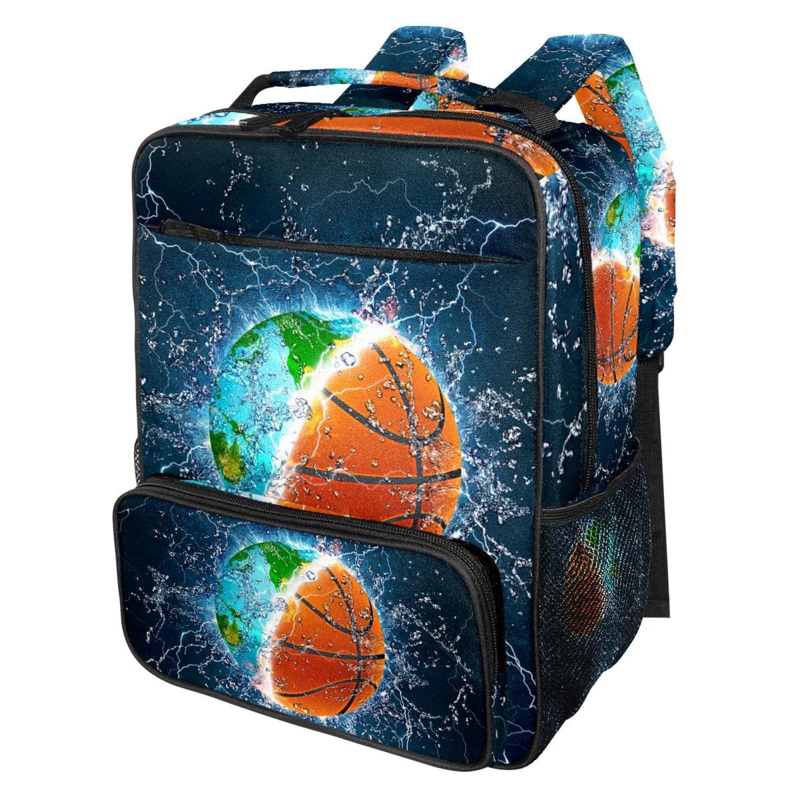**JAVENPROEQT Kids Water Basketball Backpack - Lightweight School Bag with Adjustable Chest Strap for Boys & Girls | Perfect for Preschool, Travel & Outdoor Activities**