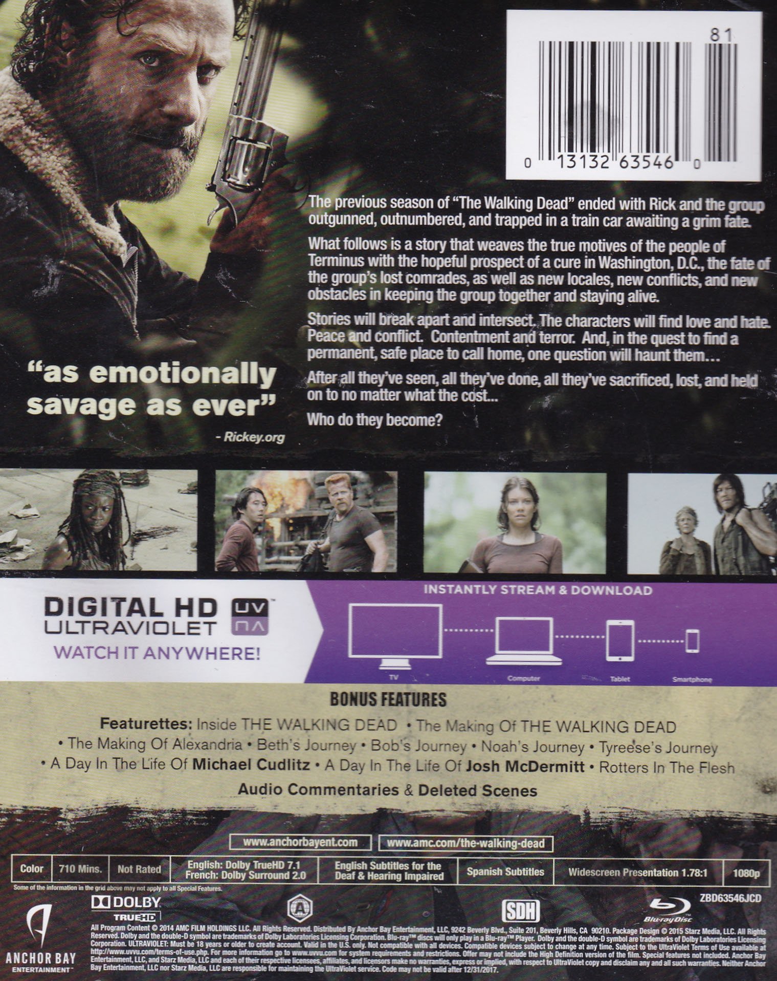 The Walking Dead: Season 5 - Blu-ray Steelbook Edition | Limited Collector's Set | Perfect for Horror Fans & TV Show Collectors | Great for Movie Nights & Gift Giving