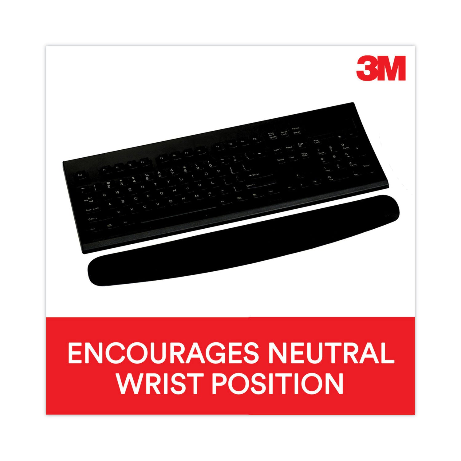 3M™ Antimicrobial Foam Keyboard Wrist Rest - 18
