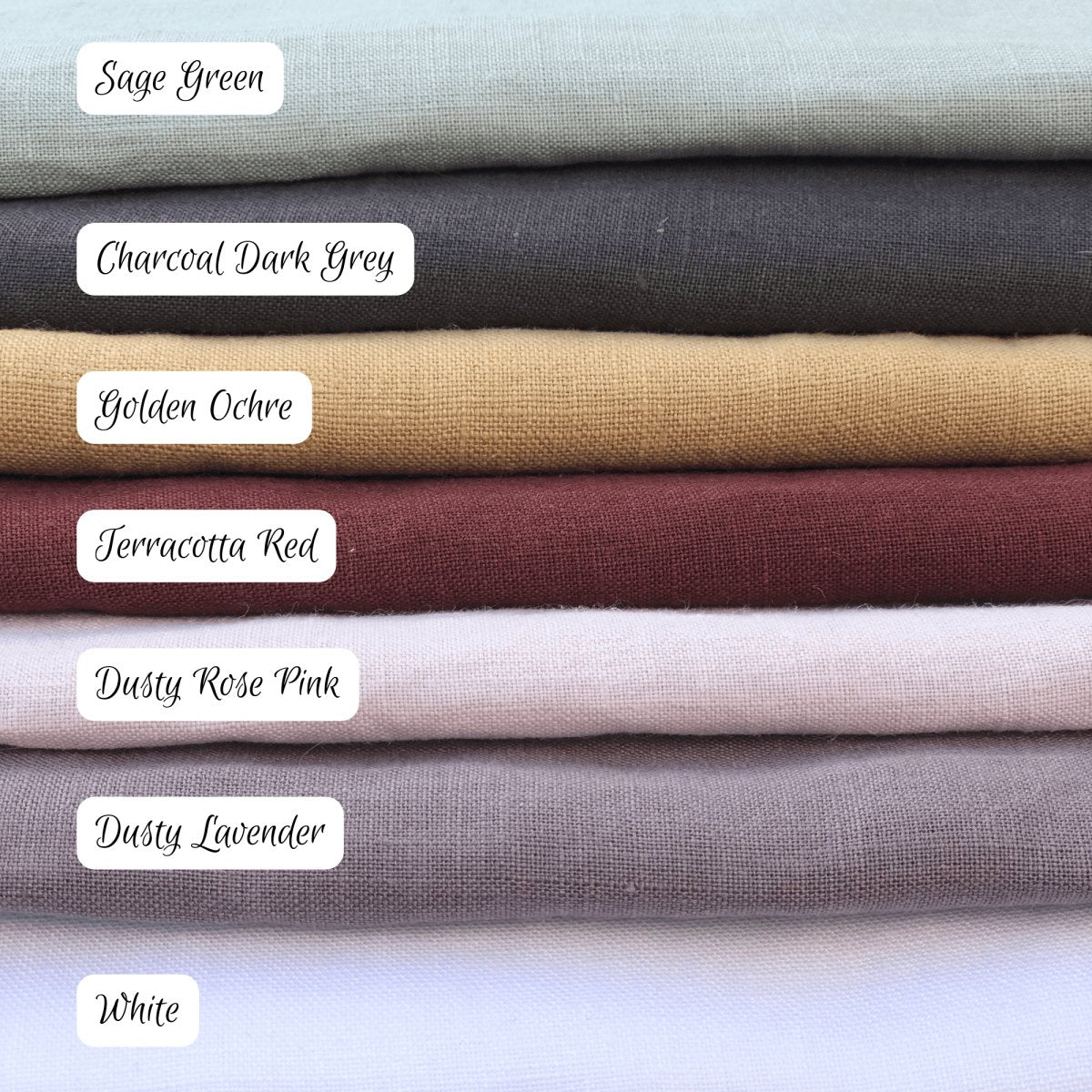 Linen Window Curtains with Single Rod Pocket - Light Filtering, Blackout Drapes for Living Room, Bedroom & Nursery - Elegant Home Decor