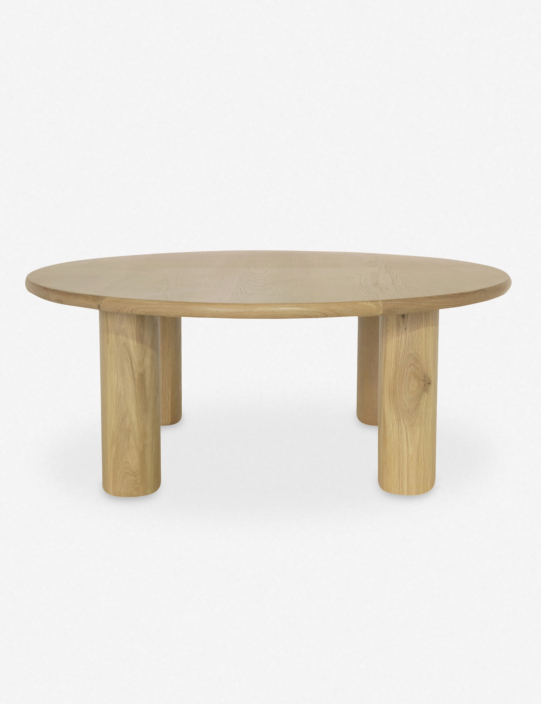 Modern Round Coffee Table - 36 Inch Wooden Living Room Center Table for Small Spaces - Perfect for Apartments, Lounges & Cozy Home Decor