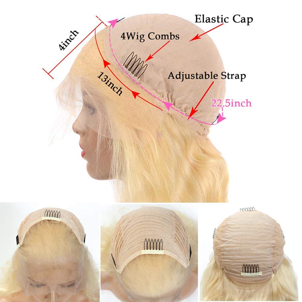 ITODAY 12A 613 Blonde Lace Front Wig - 13x4 HD Human Hair Brazilian Body Wave Wig for Black Women with Baby Hair | Pre-Plucked 200% Density (20 Inch) | Perfect for Daily Wear, Cosplay & Special Occasions