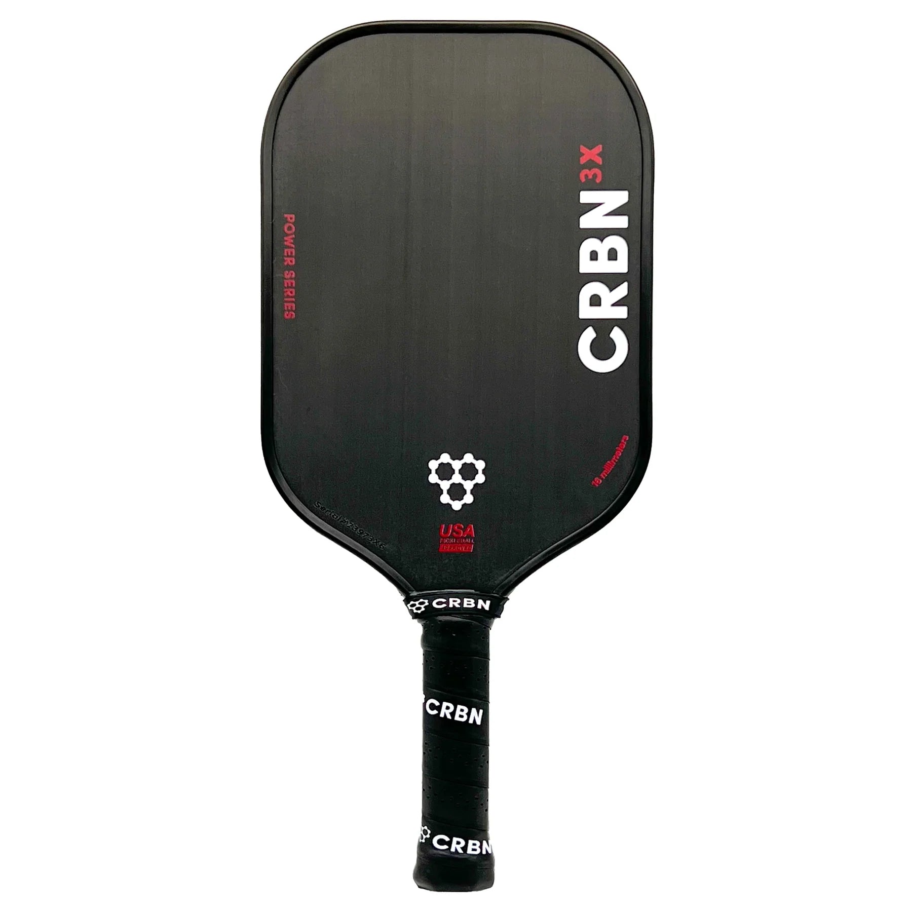 CRBN 3X Power Series Elongated Pickleball Paddle - High Performance Carbon Fiber Paddle for Competitive Play & Outdoor Recreation