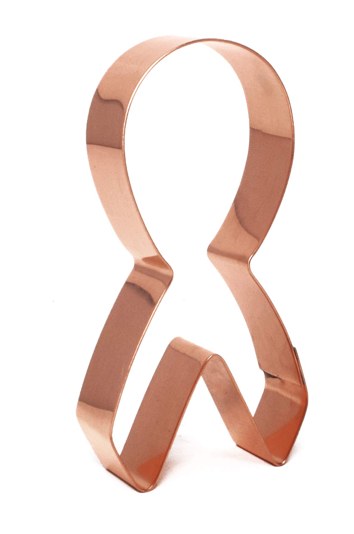 Small Copper Awareness Ribbon Cookie Cutter - Perfect for Fundraising Events, Awareness Campaigns & Holiday Baking Gifts