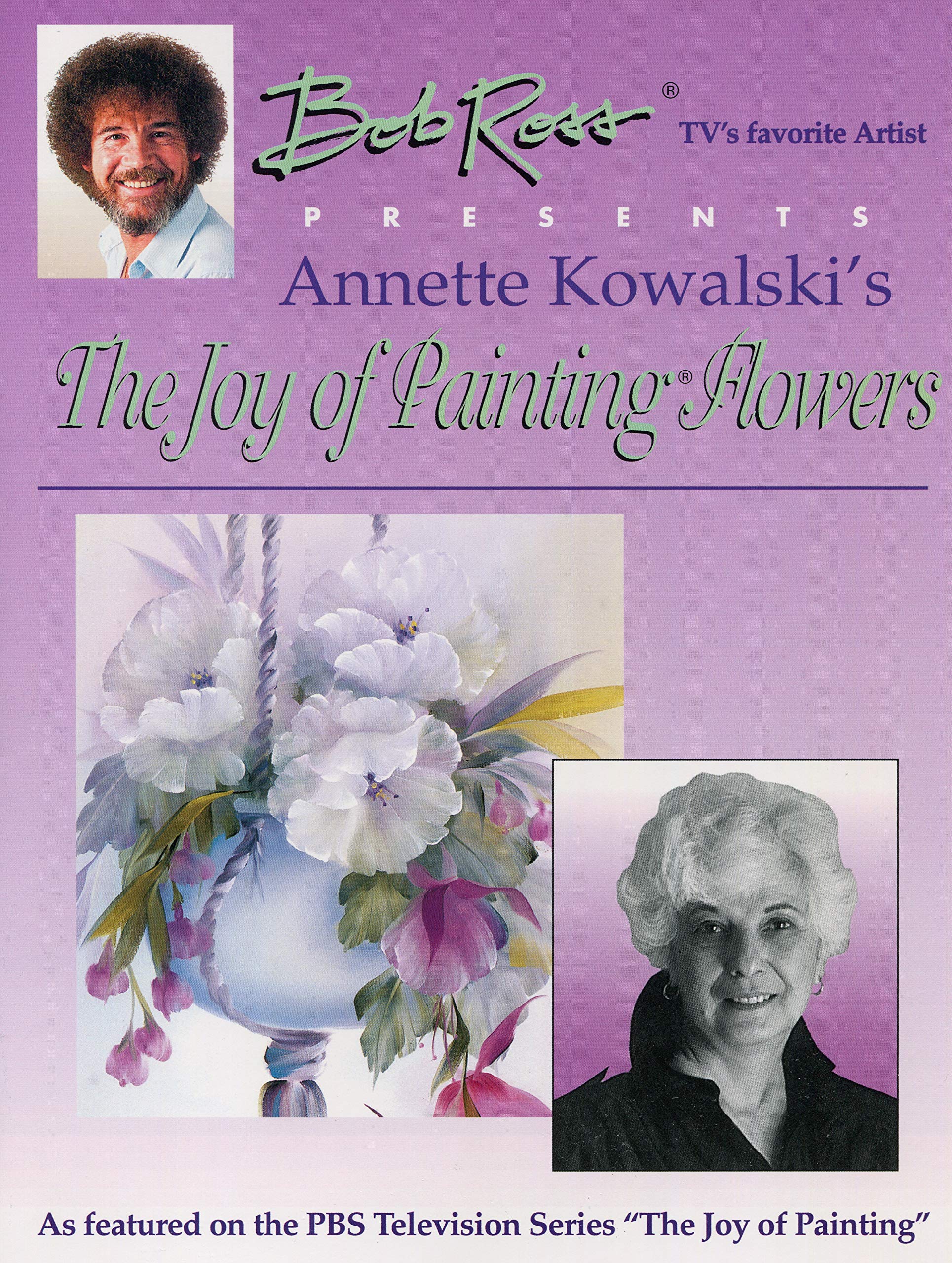 Bob Ross Painting Books - The Joy of Painting Flowers | Step-by-Step Oil Painting Guide for Beginners | Perfect for Home Decor & Art Therapy