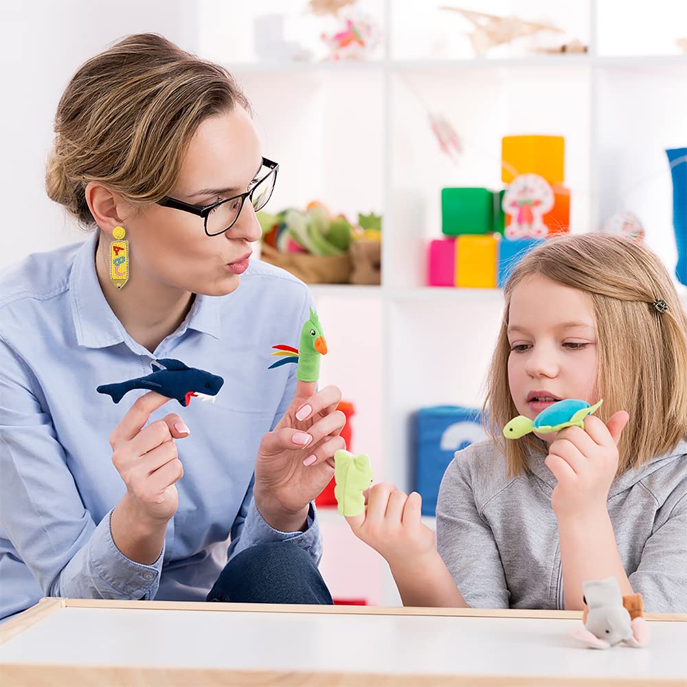 Happy Face ABC Teacher Pencil Earrings - Funny Appreciation Gifts for Educators