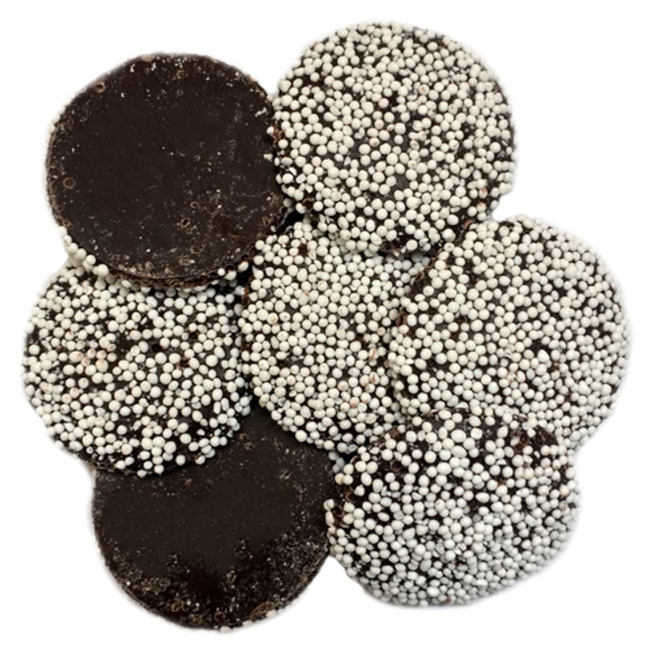 Bayside Candy Nonpareil Snow Caps - 3LBS Dark Chocolate Covered Sprinkles for Baking, Desserts & Gifting | Bulk Candy for Parties, Holidays & Sweet Treats