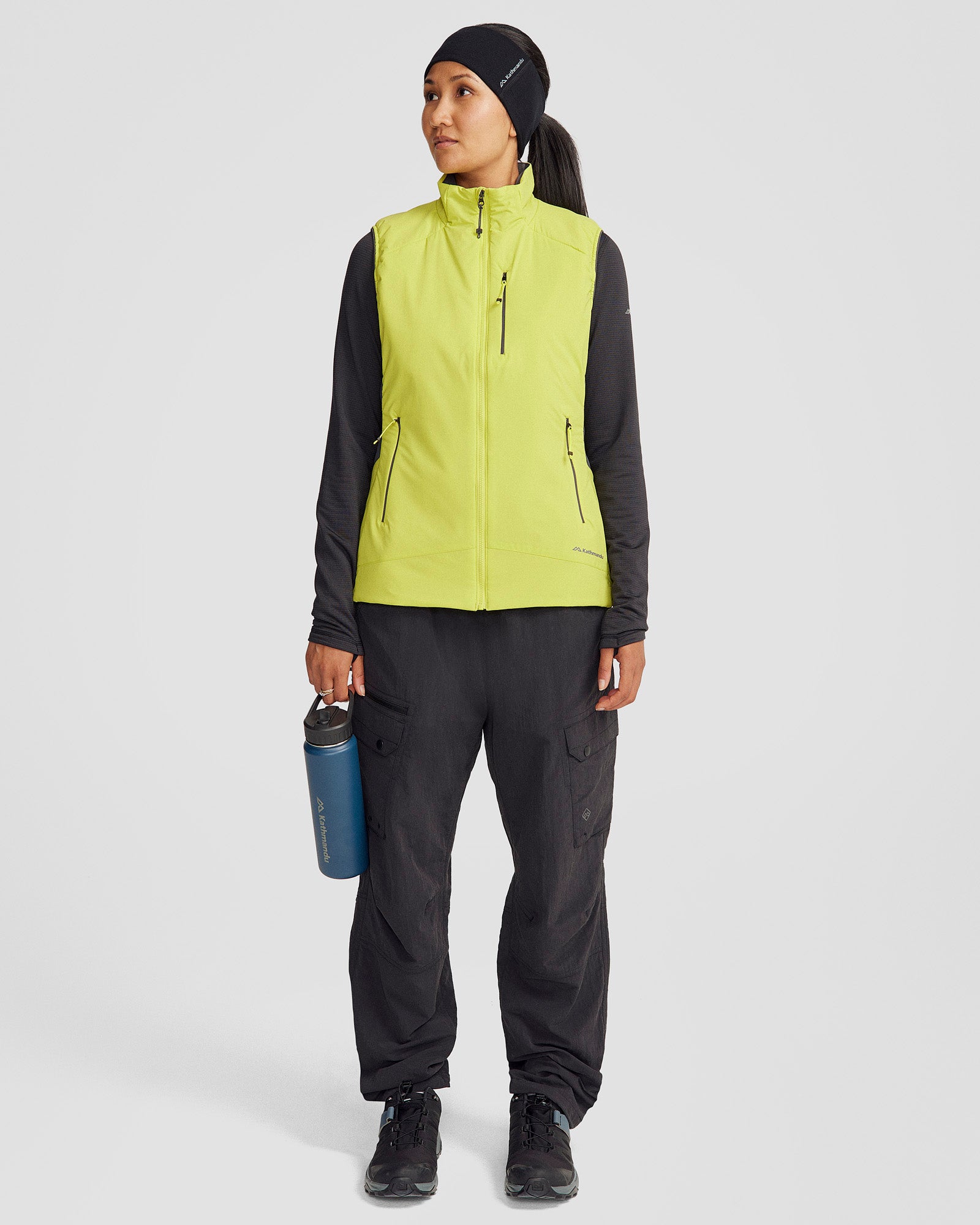 Women's Seeker PrimaLoft® Active Vest - Lightweight Insulated Jacket for Outdoor Sports (Hiking, Running, Camping) - Bright Moss Color