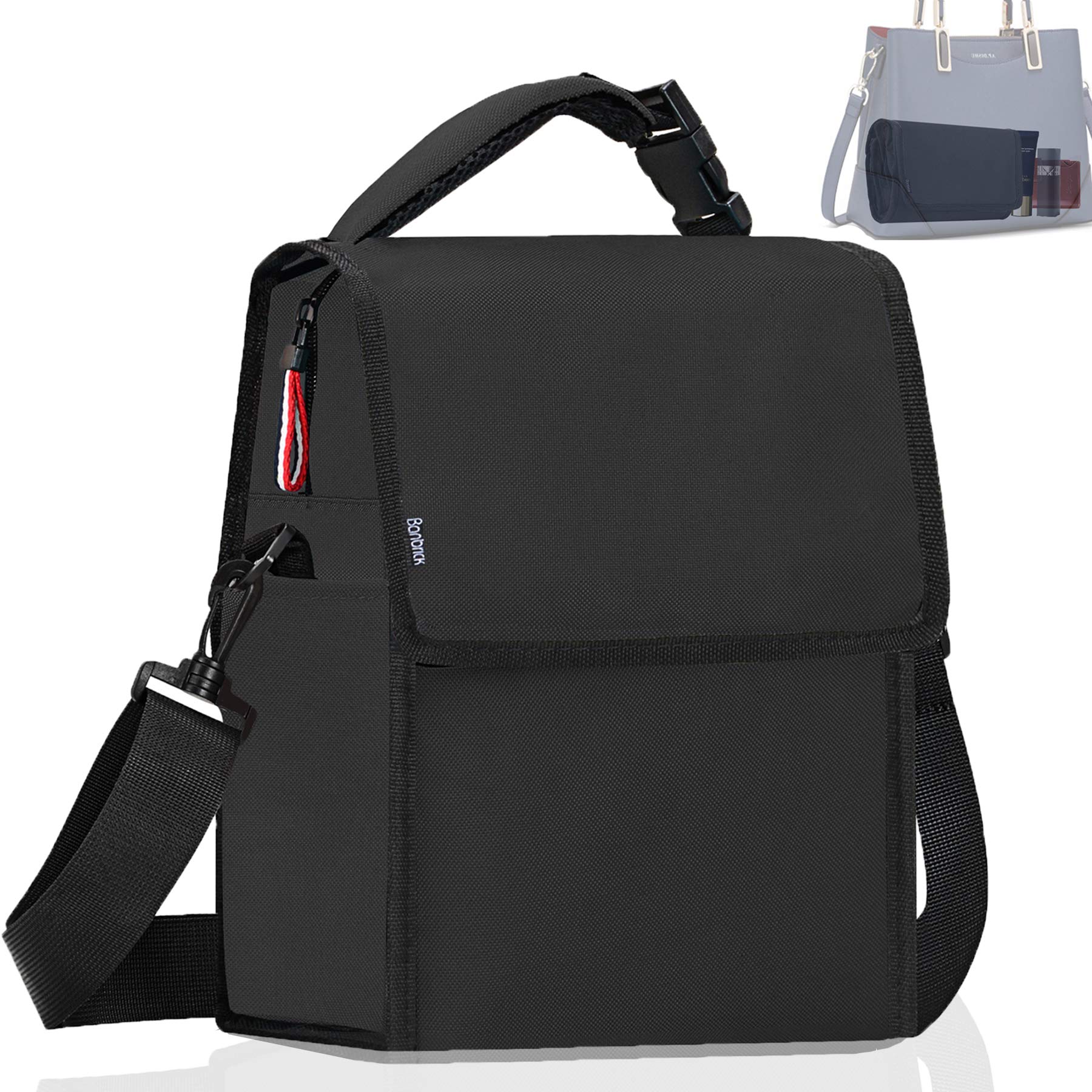 Banbrick Insulated Lunch Bag - Foldable Thermal Lunch Box for Women, Men & Kids - Large Cooler Tote for Work, School, Picnic & Hiking - Leakproof & Durable Food Container for Daily Use