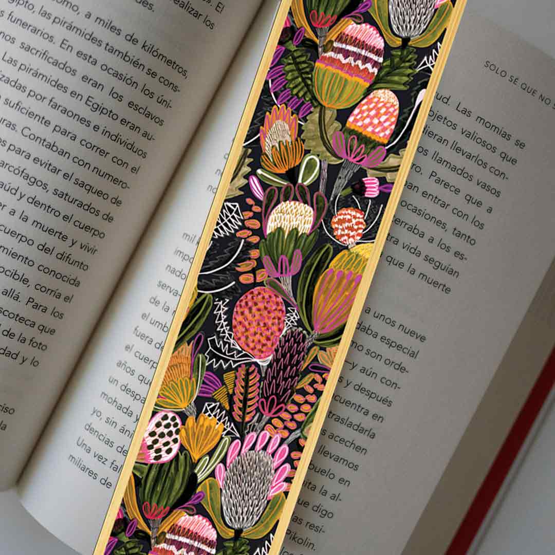 Bush Banksias Australian Wooden Bookmark - Handcrafted Nature-Inspired Bookmark for Readers & Book Lovers - Perfect Gift for Bookworms, Nature Enthusiasts & Travel Souvenirs