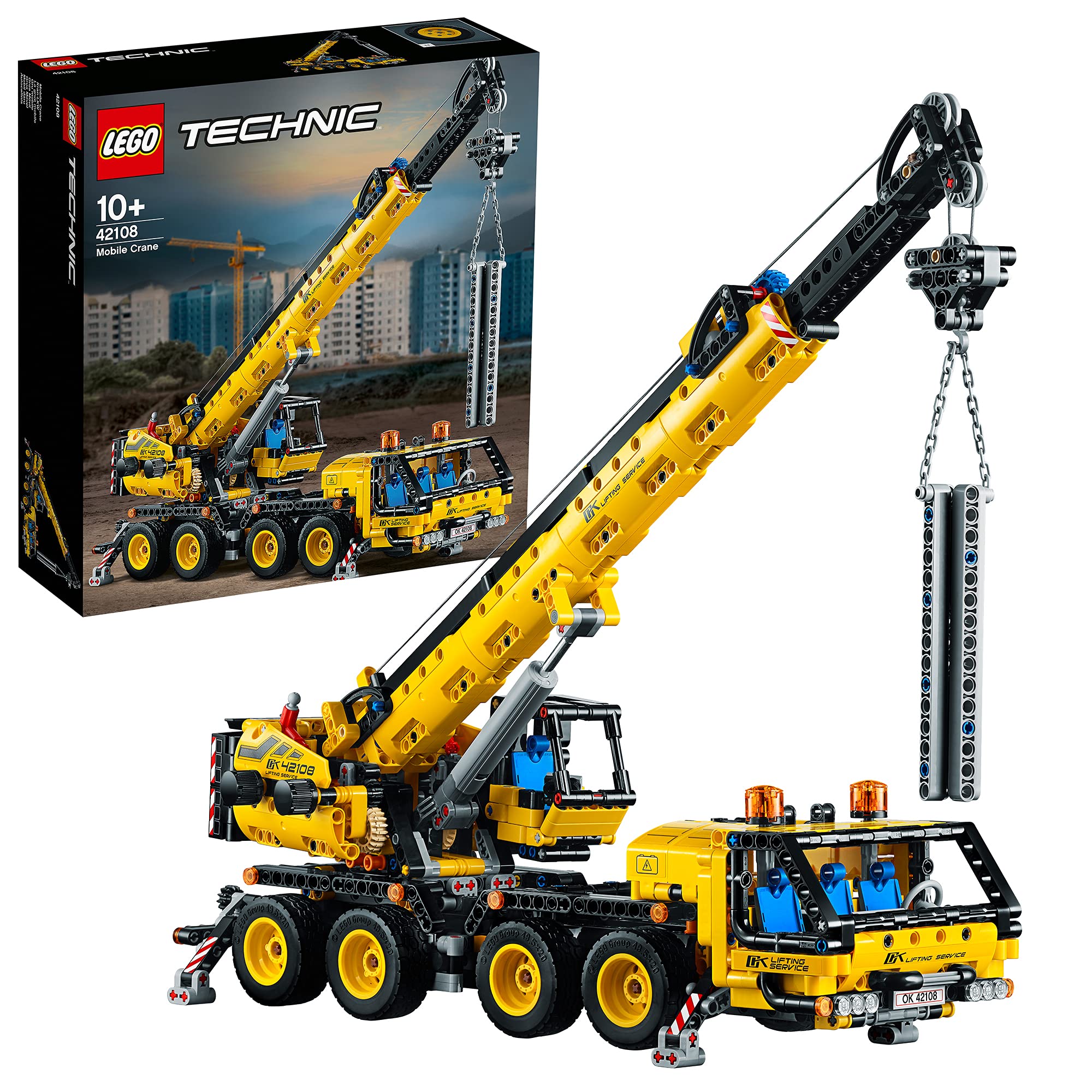 LEGO 42108 Technic Mobile Crane Toy - Construction Building Set for Kids & Adults - Perfect Gift for Construction Model Lovers (Ages 10-99) - Great for STEM Learning & Creative Play