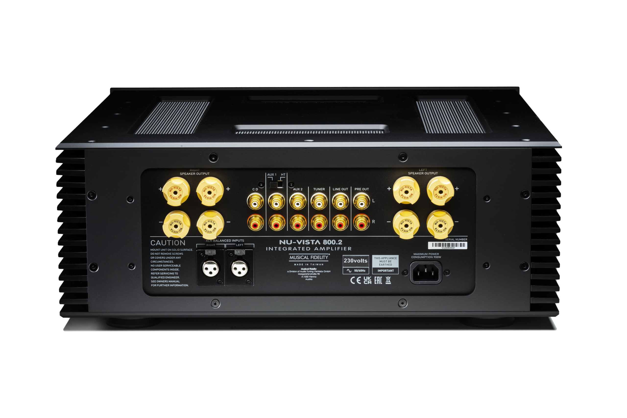 Musical Fidelity Nu Vista 800.2 Integrated Stereo Amplifier - High-End Audio System for Home Theater & Music Listening