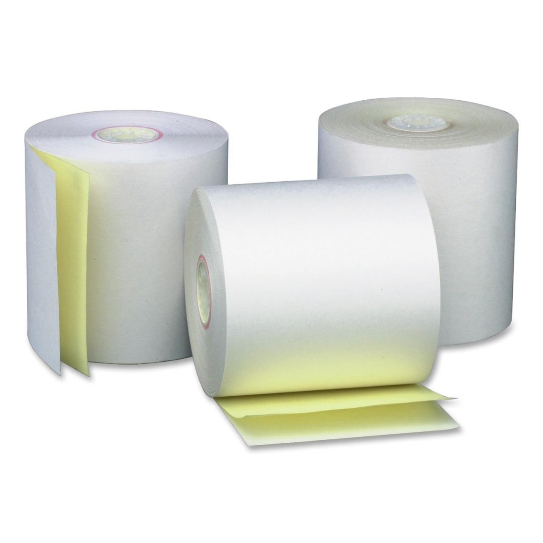 PM Company Impact Printing Carbonless Paper Rolls - Two-Ply Receipt Rolls, 2-3/4