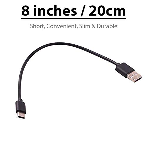 Original GoPro MAX 360 8-Inch USB Type-C Fast Charging Cable - High-Speed Data Sync & Quick Charge Compatible with Action Cameras, Smartphones & Tablets (Black) - Perfect for Travel, Vlogging & Outdoor Adventures