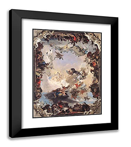 Black Modern Wood Frame with Double Matting