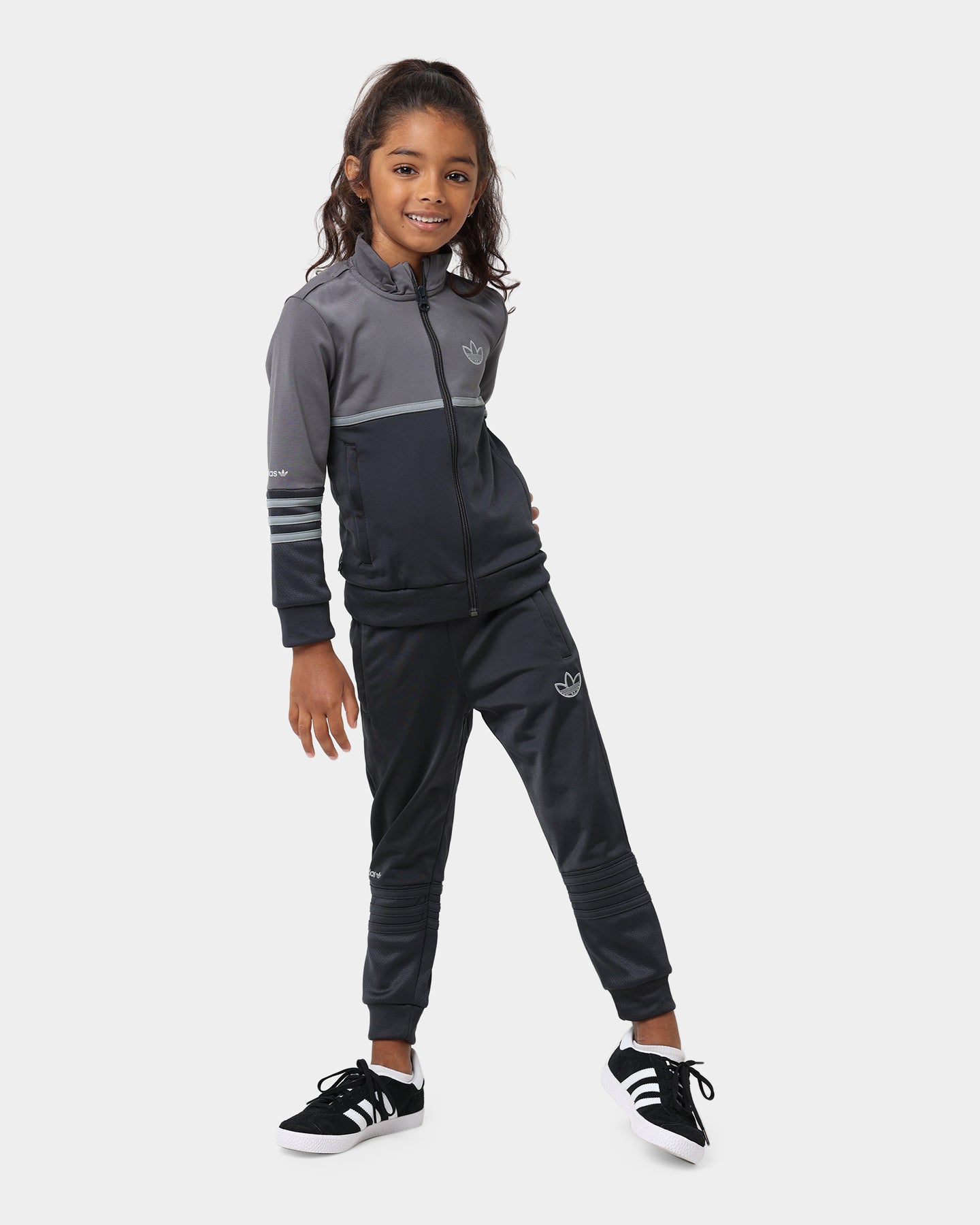Adidas Kids' Grey Tracksuit Set - 5-Piece Athletic Outfit for Boys & Girls | Perfect for School, Sports & Casual Wear