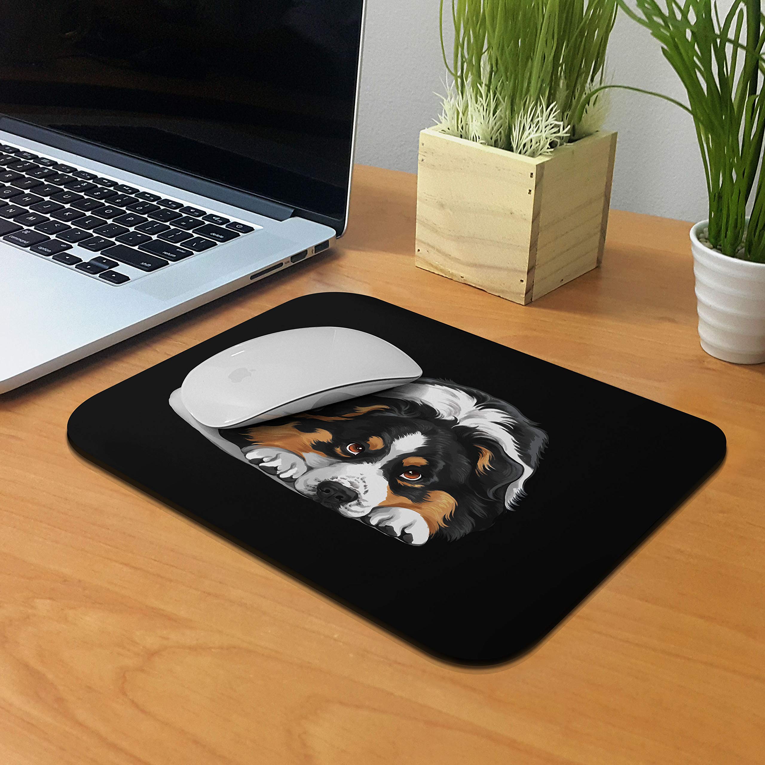 Non-Slip Rectangle Mouse Pad with Australian Shepherd Dog Design - Comfortable Desk Mat for Home Office, Gaming & Work - Perfect for Computer, Laptop & Workspace Accessories