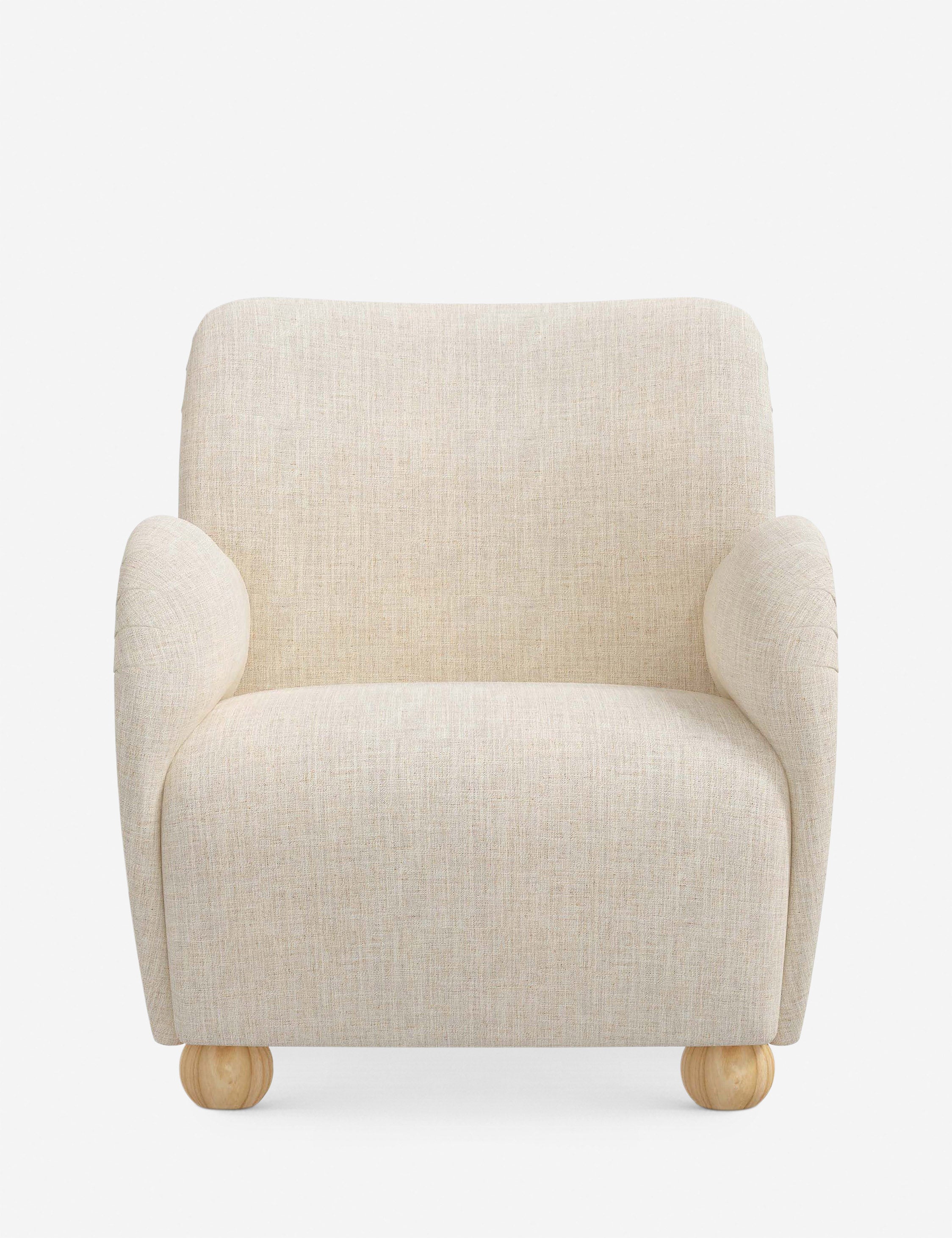 Baird Accent Chair - Modern Upholstered Lounge Chair for Living Room, Bedroom & Office - Stylish Comfortable Reading Chair with Wooden Legs - Perfect for Relaxing, Reading & Decorating Your Home