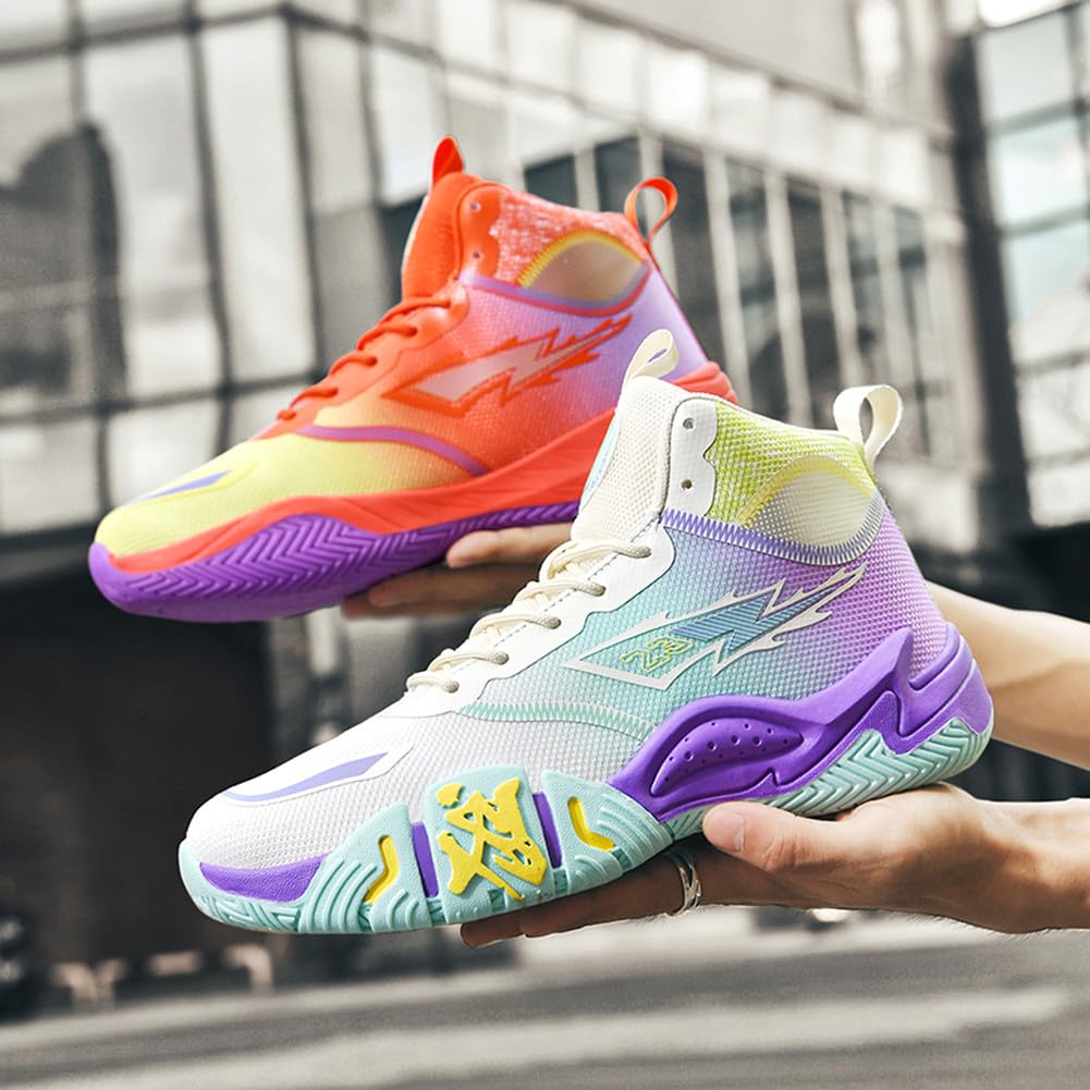 YAXE Unisex High Top Sneakers - Breathable Running, Tennis & Basketball Shoes for Men & Women | Gym, Workout & Casual Wear