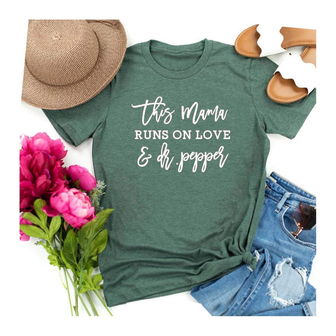 YIMISHION Women's Funny Letter Print Short Sleeve T-Shirt - Casual Graphic Tee for Everyday Wear, Girls Night Out & Weekend Outfits