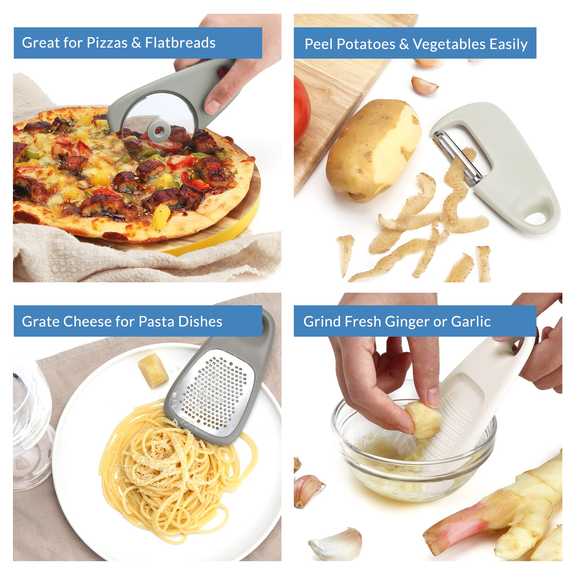 Space Saving Kitchen Gadgets Set - 5 Piece Compact RV & Camper Accessories - Dishwasher Safe - Perfect for RV Owners, Camping & Small Kitchens