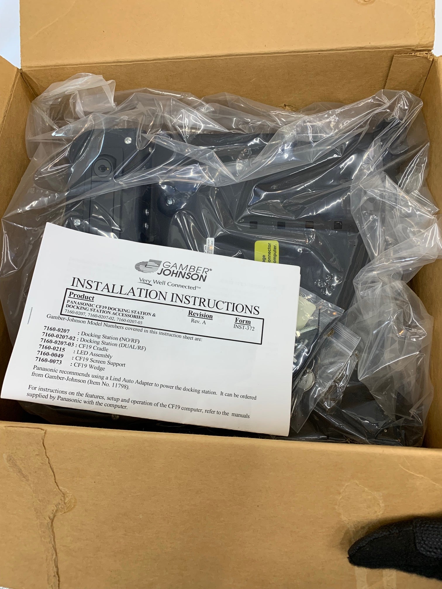 Panasonic CF19 Docking Station Complete Kit by Gamber Johnson 7160-0220 - Perfect for Rugged Laptop Mounting in Police Cars, Ambulances & Field Work
