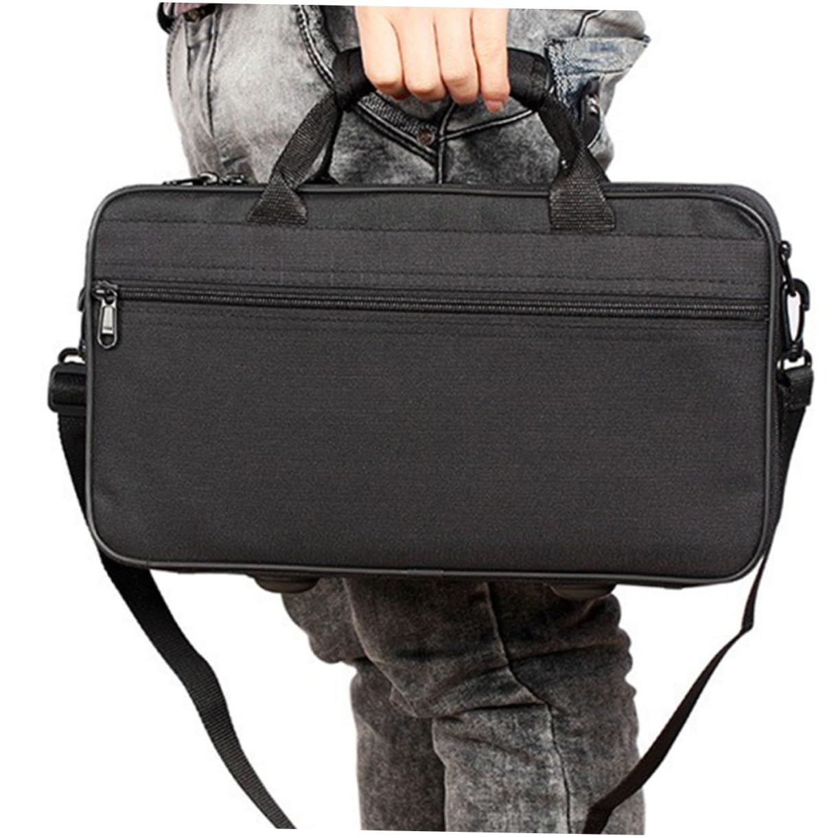 Professional Clarinet Holder Case & Saxophone Carrying Bag - Durable Oxford Cloth Instrument Case with Stand, Tote Design for Travel & Storage | Perfect for School Bands, Music Lessons & Performances