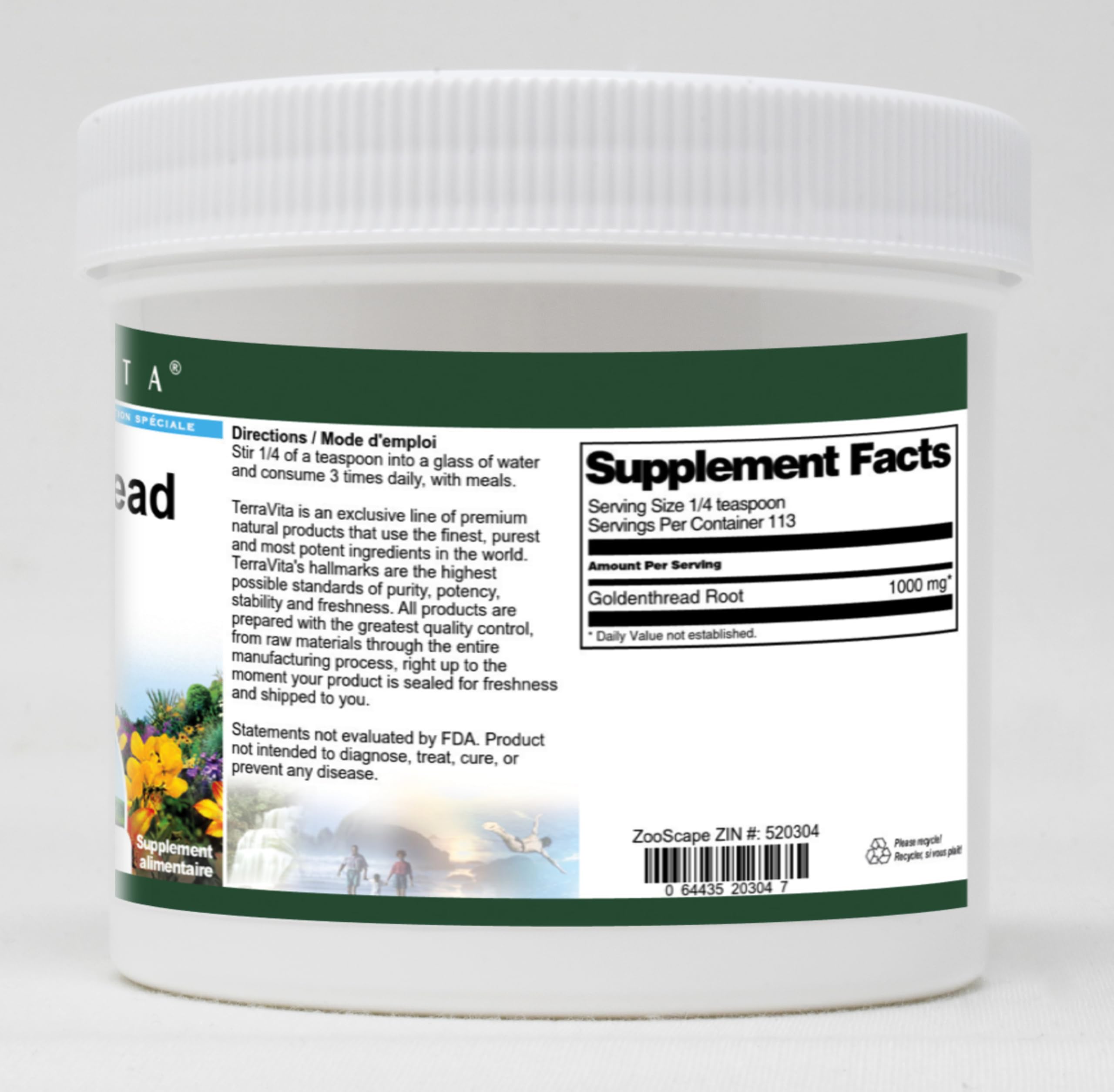 Premium Golden Thread Root Powder (4 oz, Pack of 2) - Natural Herbal Supplement for Digestive Health & Immune Support - Perfect for Tea, Smoothies & Herbal Remedies