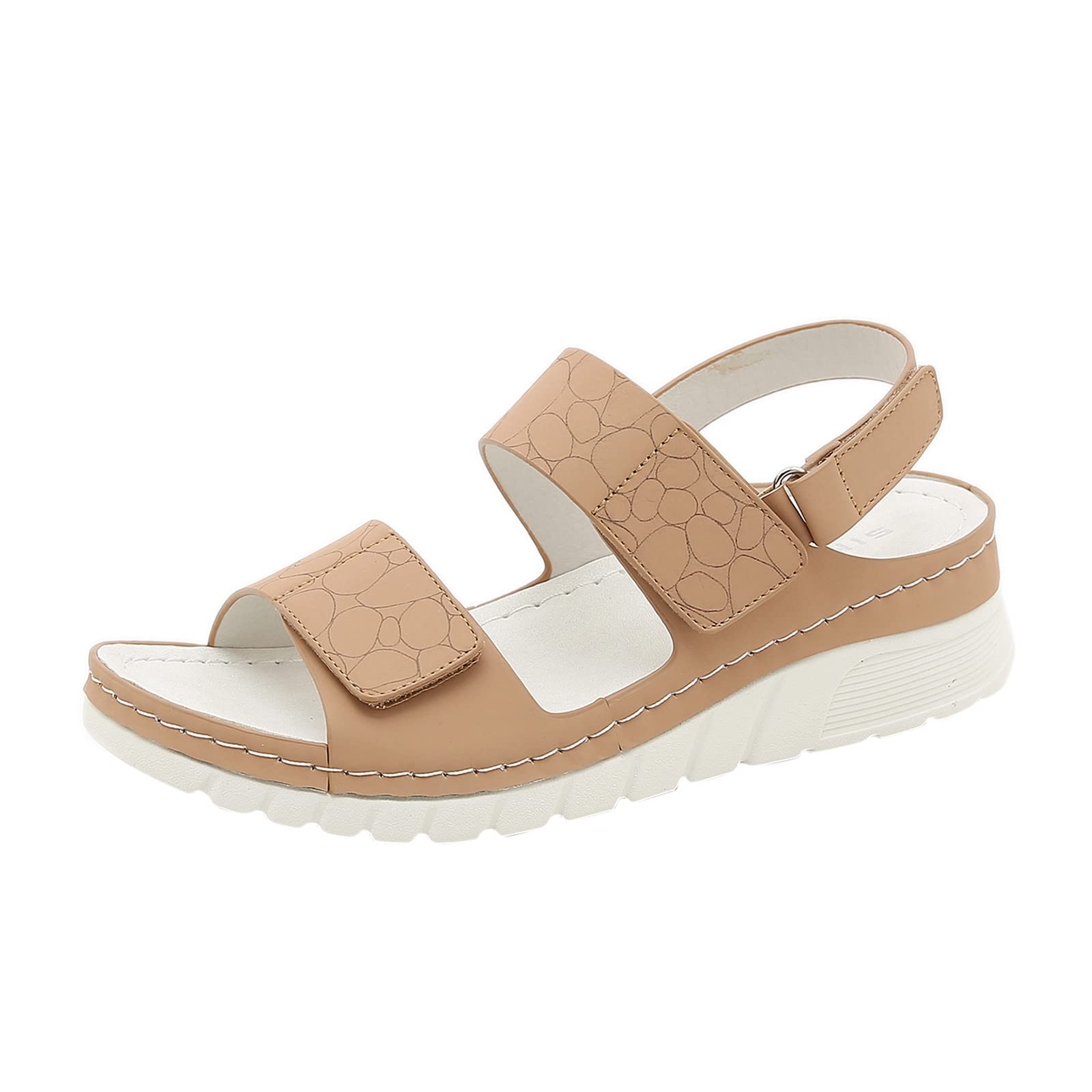 Women's Bohemian Summer Sandals Size 8.5 - Fashion Beach Wedge Sandals for Casual Outings & Vacations | Perfect for Beach Trips, Poolside Lounging & Summer Festivals