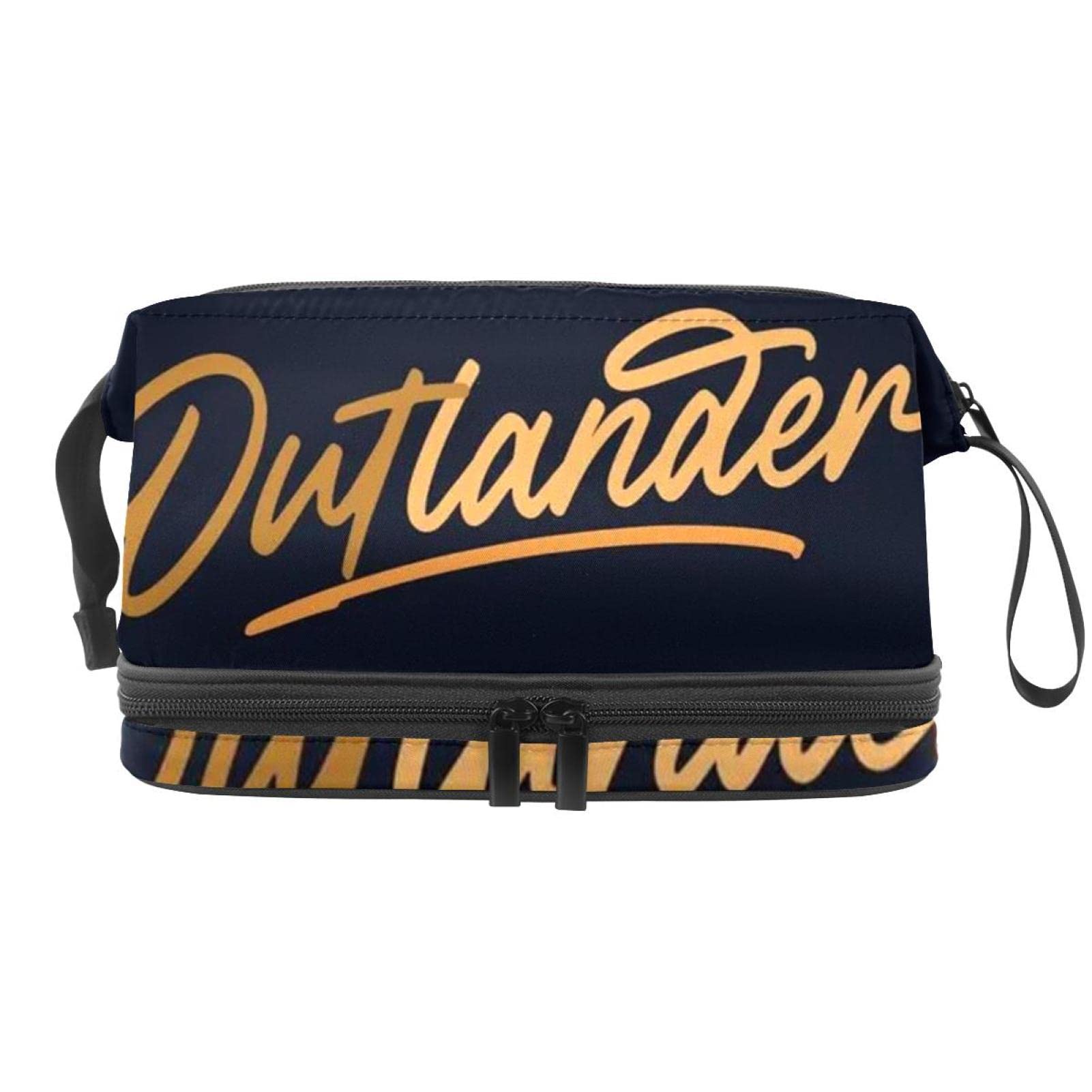 Double Layer Travel Makeup Bag with Brush Compartment - Waterproof Cosmetic Organizer & Roomy Toiletry Pouch for Women | Perfect for Vacation, Gym, and Daily Essentials Storage