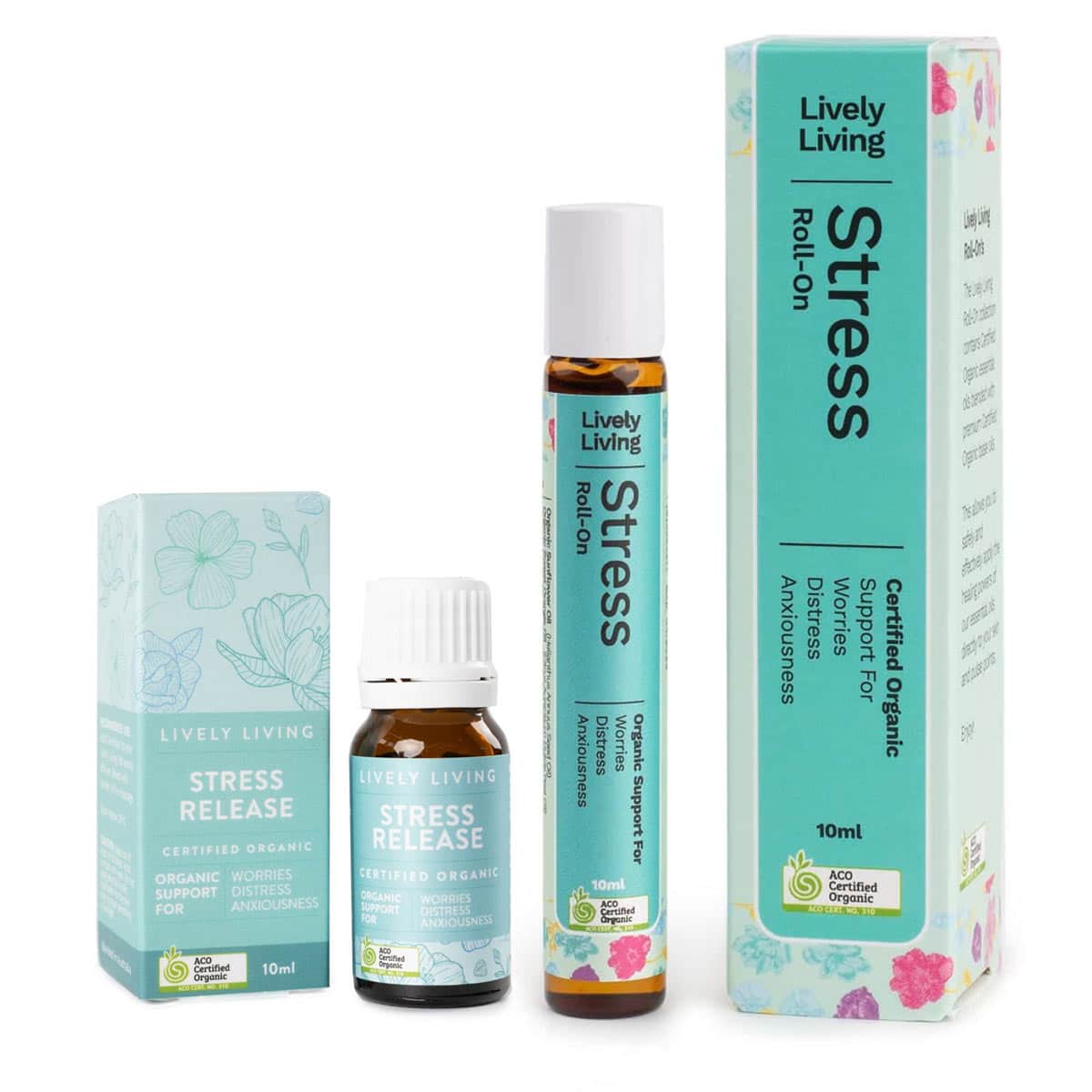 Stress Relief Essential Oil Roll On - Natural Aromatherapy for Relaxation & Anxiety Relief - Perfect for Home, Office & Travel Use