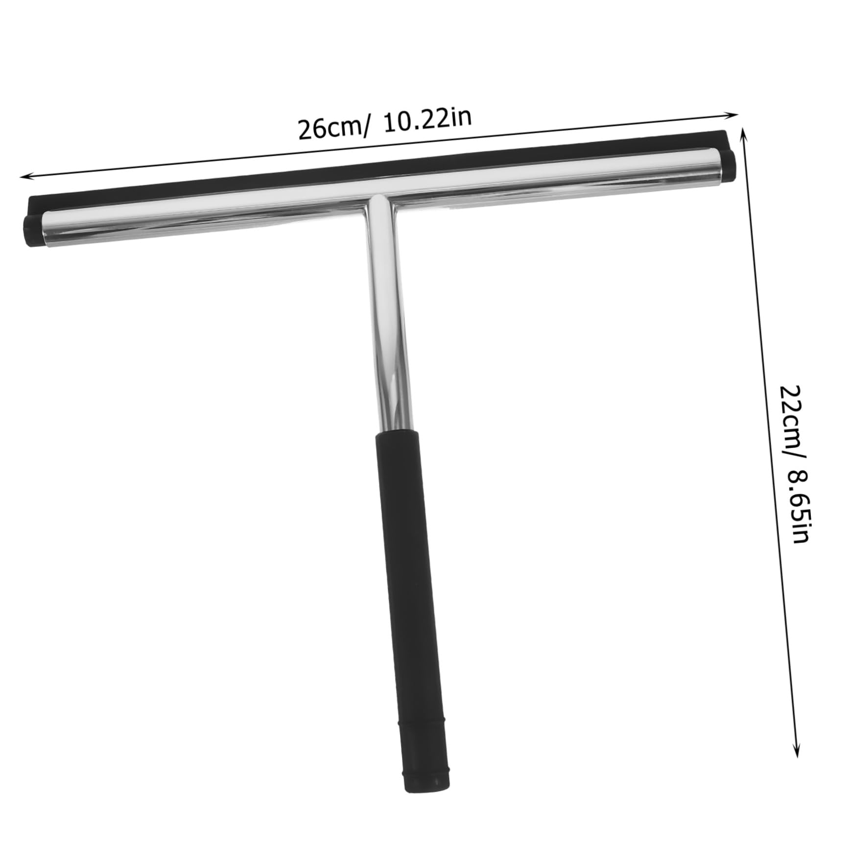 SOLUSTRE 3-Pack Glass Wiper Tool - Multifunctional Silicone Spatula for Window Cleaning, Stainless Steel Handle - Perfect for Home, Office & Car Window Cleaning