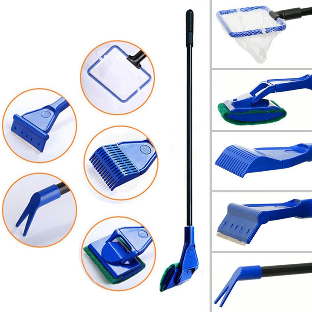 POPETPOP Aquarium Cleaning Kit - Fish Tank Cleaner Tools for Easy Maintenance