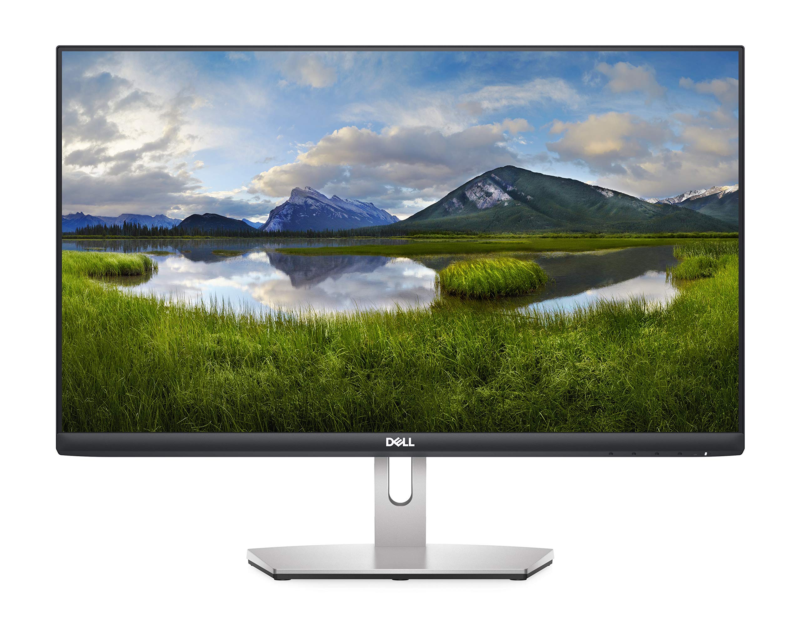 Dell S2421H 24 Inch Full HD 1080p IPS Monitor - Ultra-Thin Bezel, Dual HDMI Ports, Built-in Speakers, Silver | Perfect for Home Office, Gaming & Entertainment