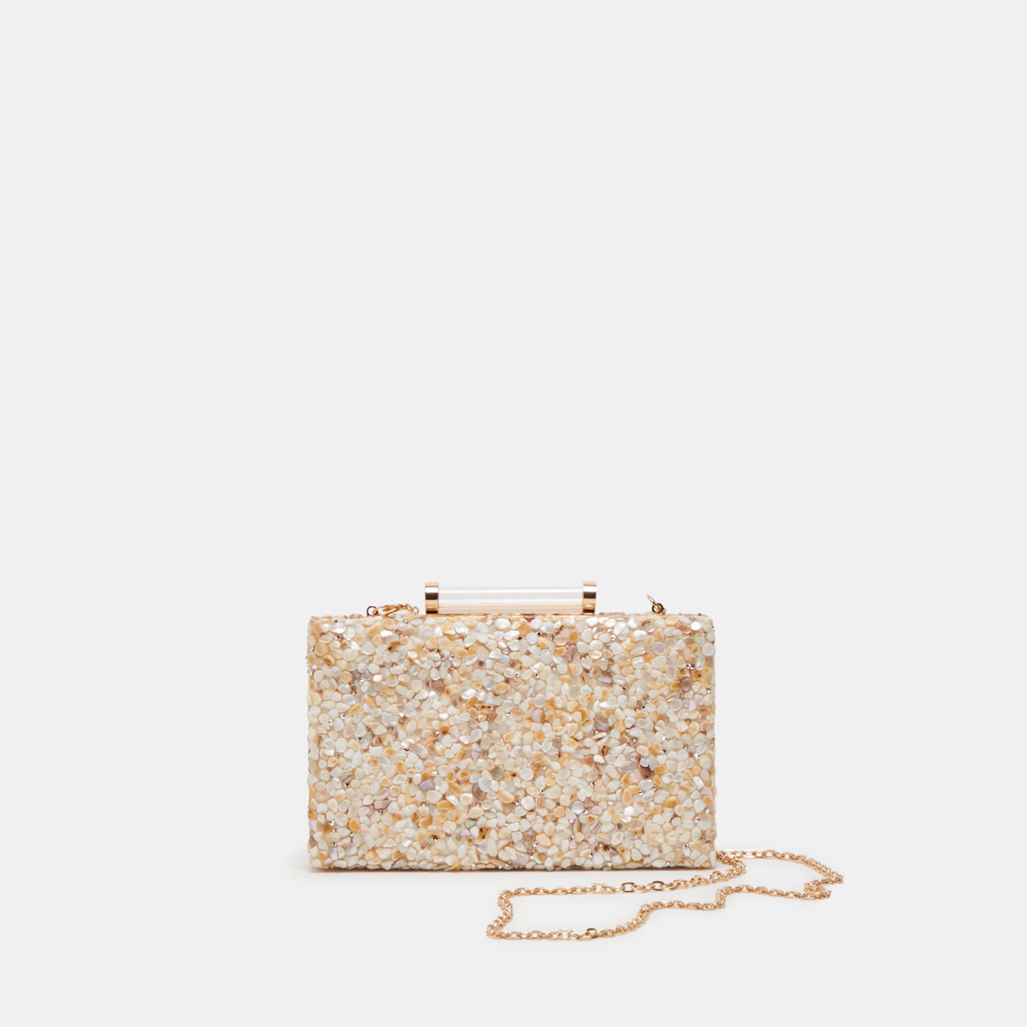 ROCKEE CLUTCH Natural Cluster Crossbody Bag for Women - Stylish Leather Handbag for Everyday Use, Work, and Night Out