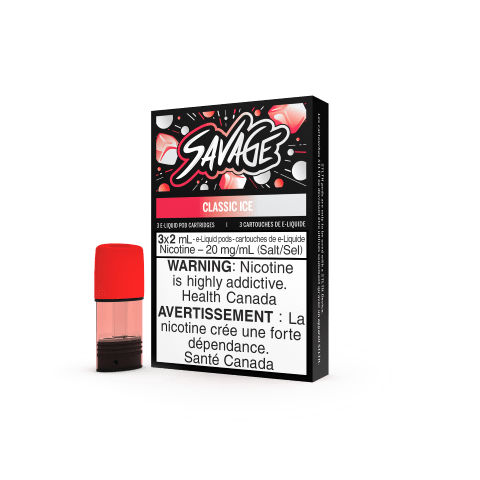 Classic ICE Savage STLTH Pods for Vaping - Refillable E-Cigarette Pods | Compatible with STLTH Devices | Perfect for On-the-Go Vaping in Alberta