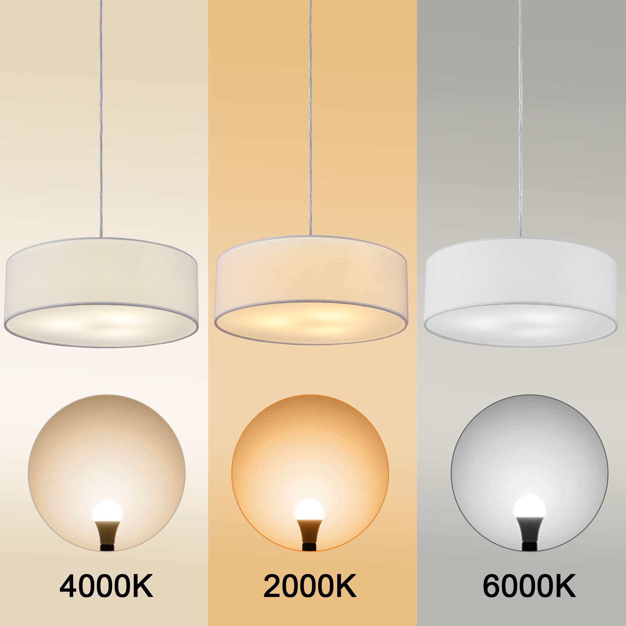 Modern Fabric Pendant Light - 15