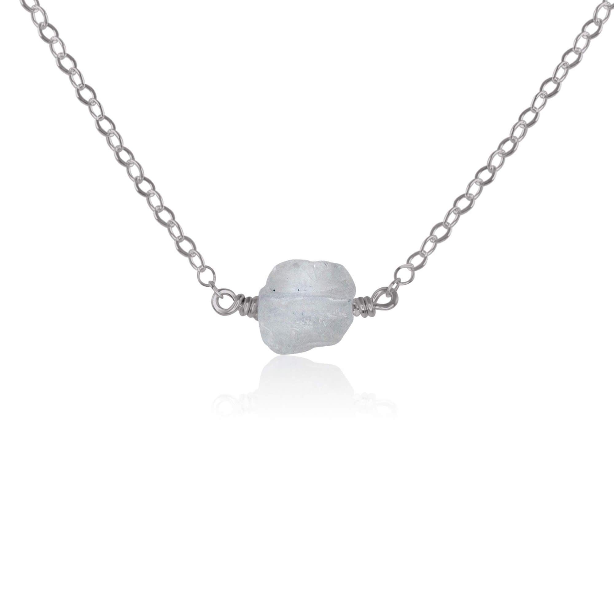 Natural Raw Quartz Crystal Nugget Necklace – Handmade Boho Jewelry for Women – Perfect for Meditation, Healing & Spiritual Gifts