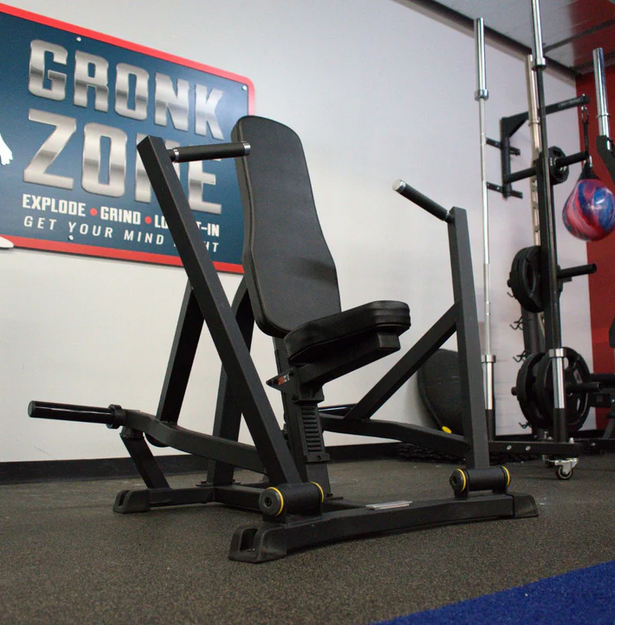 Gronk Fitness Seated Chest Press Machine - Plate Loaded Gym Equipment for Strength Training | Home & Commercial Gym Use