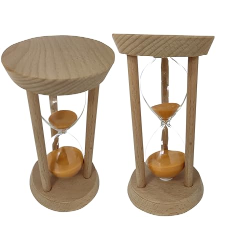 Orange Hourglass Timer Wood