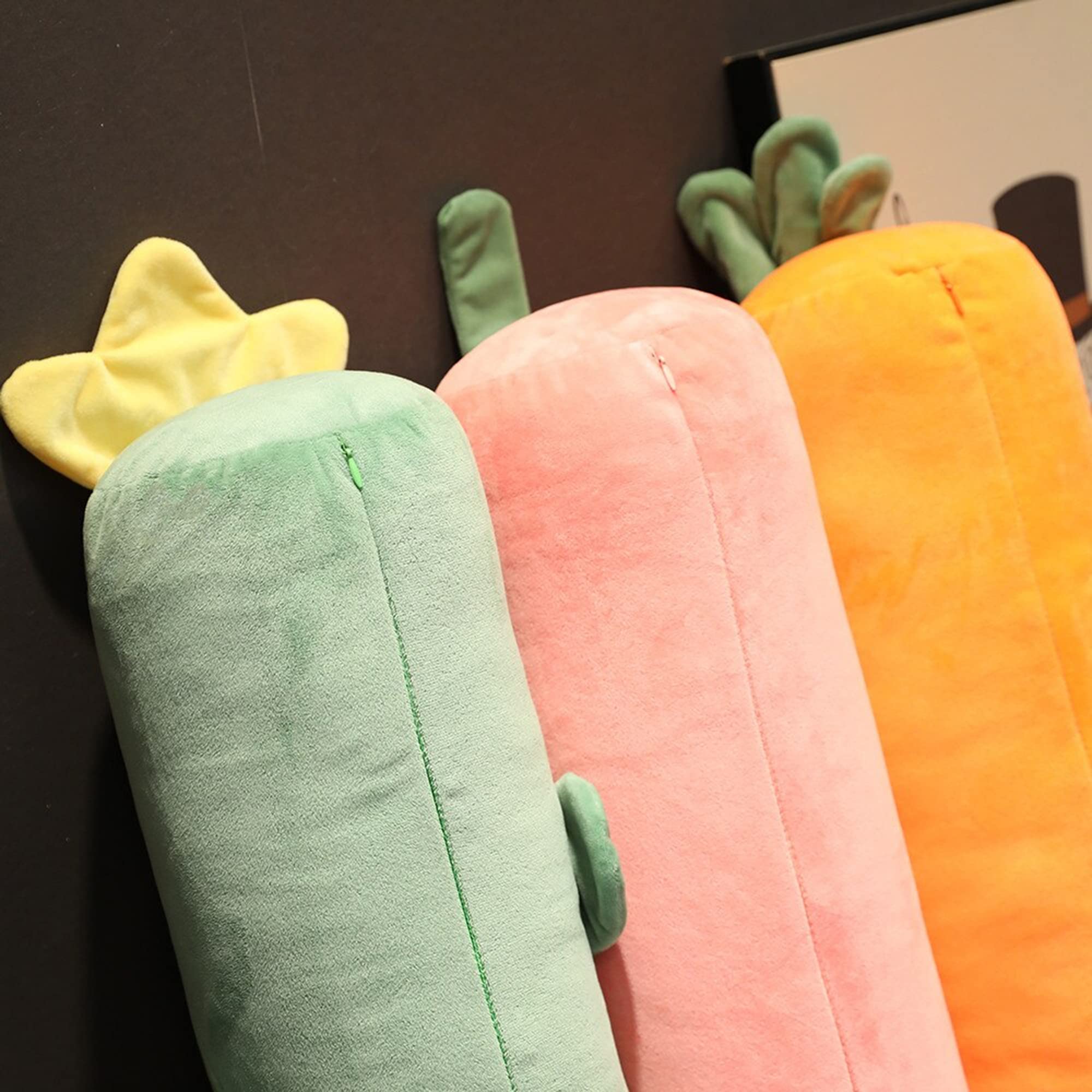 Extra Large Carrot Plush Body Pillow - 51 Inch (130cm) Kawaii Fruit-Shaped Cushion for Bed, Sofa & Lounge | Soft Hugging Pillow for Adults & Kids | Perfect for Anime Fans, Gift Giving & Cozy Home Decor