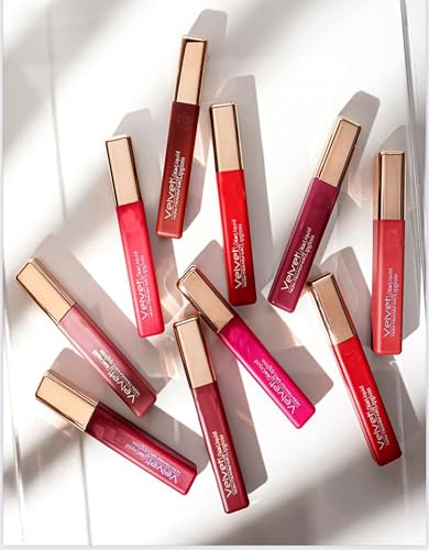 Velvet Non-Transfer Liquid Lip Gloss for Women - Long Lasting Hydrating Matte Lipstick Set (Rouge) | Perfect for Date Night, Parties & Everyday Wear