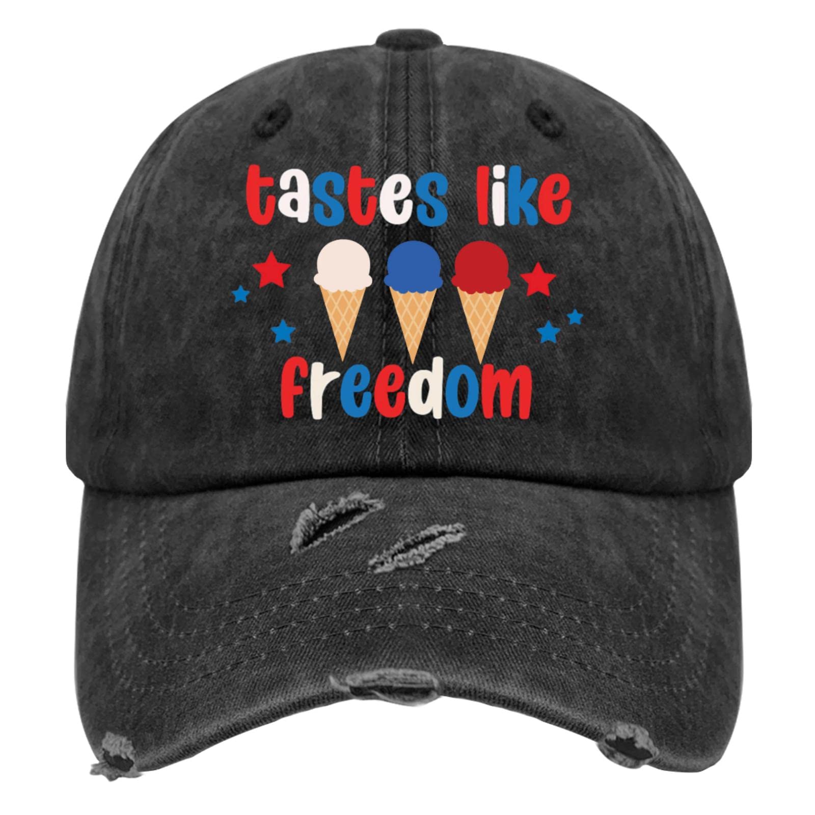 Men's Adjustable Baseball Cap by Aumgo - Patriotic 4th of July Hat with Freedom Design - Perfect for Outdoor Sports, Casual Wear & Independence Day Celebrations
