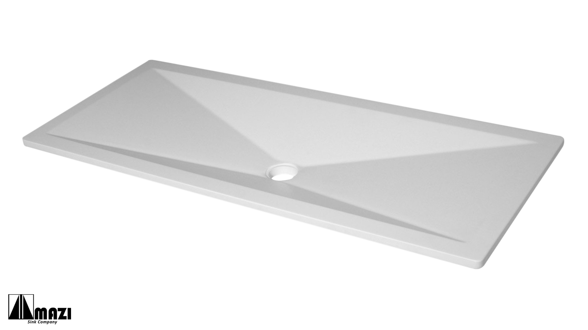 Premium White Solid Surface Sink - 4 Flat Liso Design for Modern Kitchens | Durable & Easy to Clean | Perfect for Home Renovation & Commercial Spaces