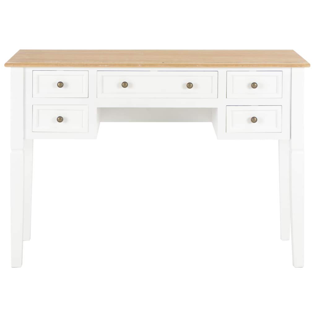 White Modern Writing Desk for Home Office - 43.1