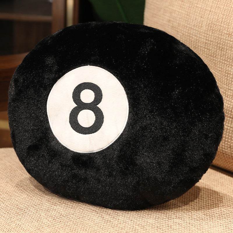 Unique Billiards Ball Plush Toy - Cute & Soft Stuffed Pool Ball for Game Room Decor, Kids Gift & Sports Fan Collectibles