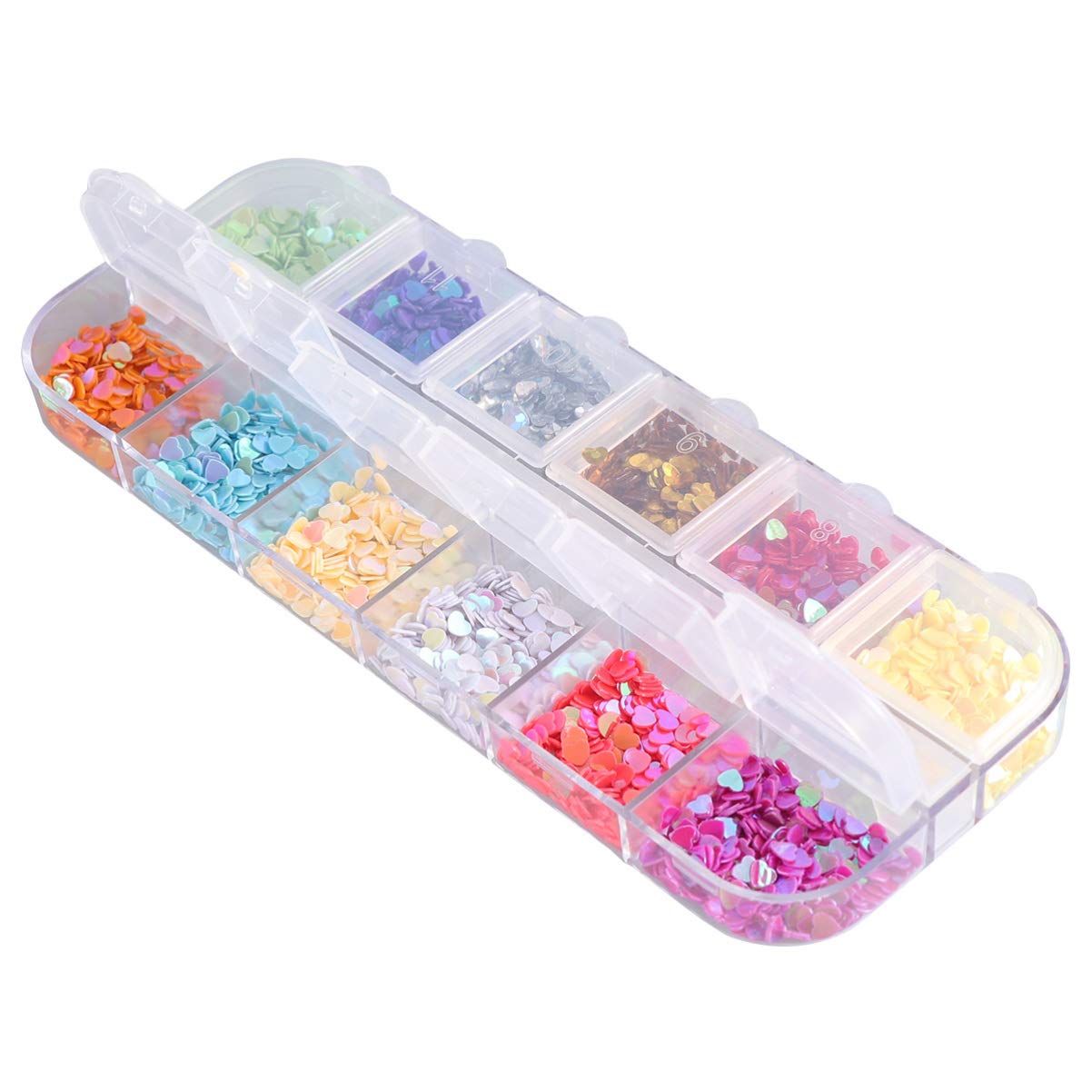 Exceart 1 Box Shimmer Nail Stickers - Sparkle Nail Art Decorations with Pearls & Sequins for Women | DIY Nail Polish Accessories & Phone Case Stickers | Perfect for Parties, Weddings & Special Occasions