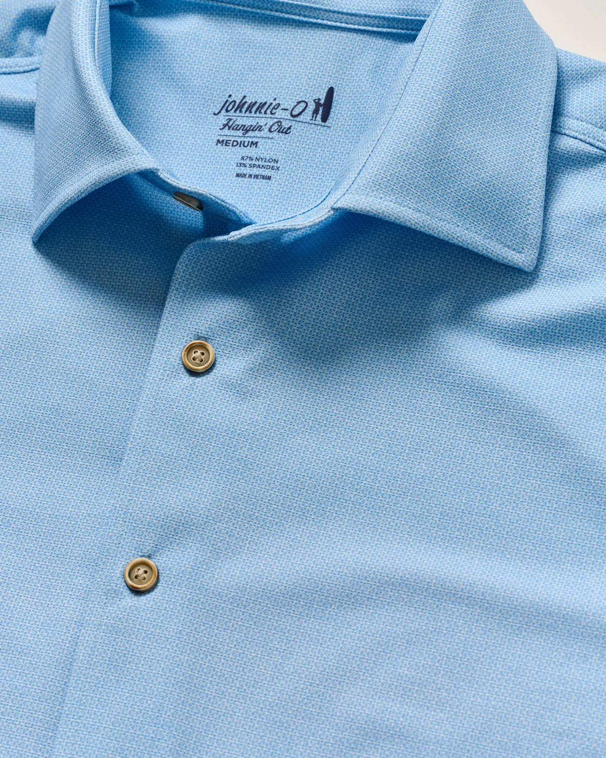 Johnnie-O Spielman Solid Men's Casual Shirt - Classic Fit, Short Sleeve, Button Down for Golf, Office & Summer Outings