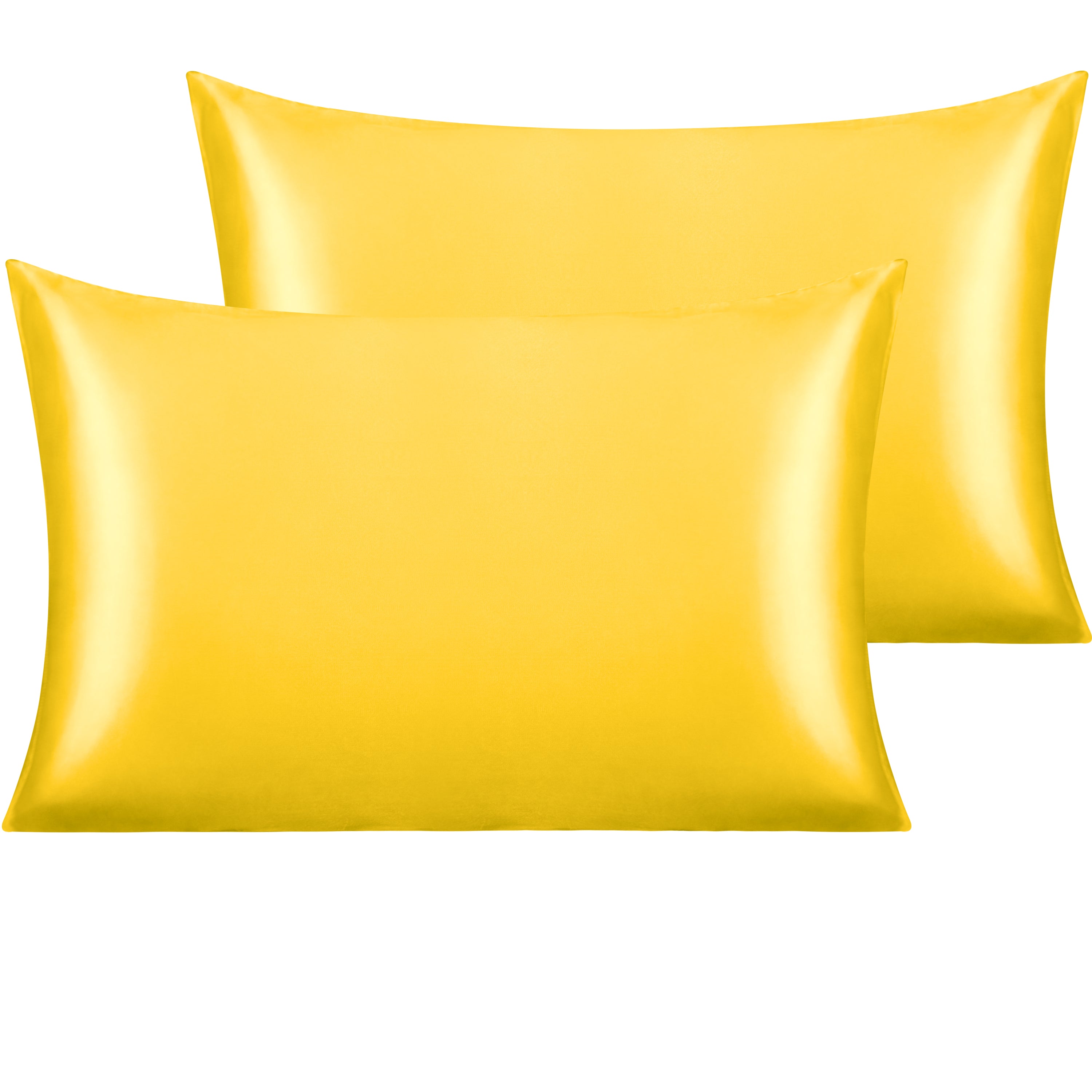 NTBAY®️ Premium Satin Pillowcases with Envelope Closure - Soft & Smooth Hair & Skin Care Pillow Cover for Women & Men - Perfect for Bedroom, Travel & Gift (Set of 2)