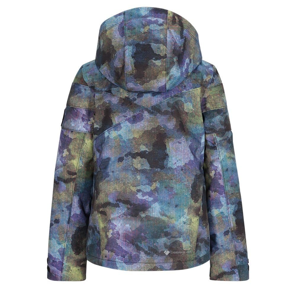 Obermeyer Girl's Taja Print Jacket - Waterproof Winter Coat for Little Kids & Big Kids | Warm Fleece Lined Snow Jacket for Skiing, Snowboarding & Outdoor Activities